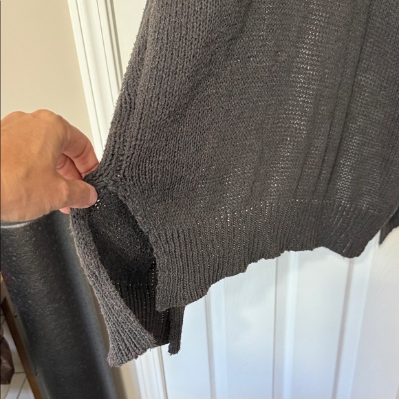 Umgee Charcoal Open-Front Cardigan - Picture 6 of 6